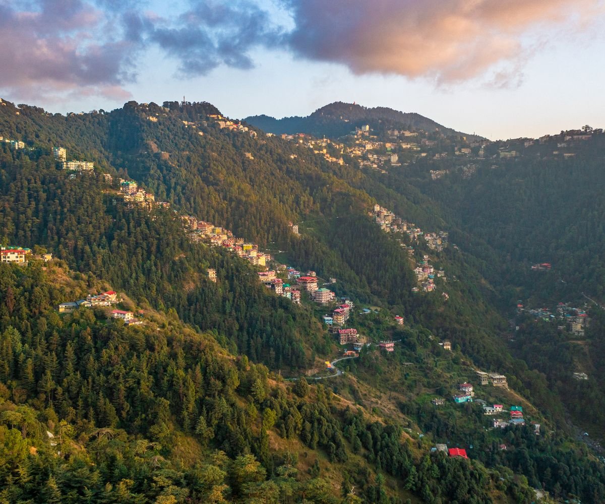 The hills around Shimla